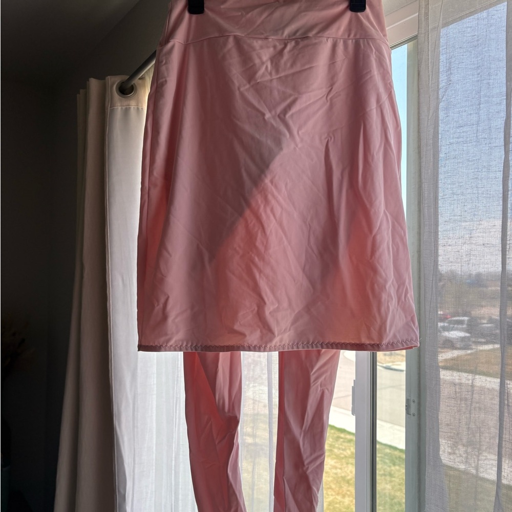 Sweet Lemon Thyme Pink Skirt with Leggings